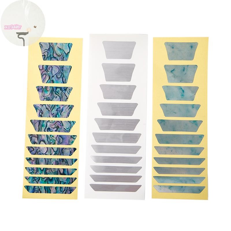 XOITR Đàn Guitar Acoustic Inlay Sticker Fretboard Marker Guitar Sticker Quy mô PH