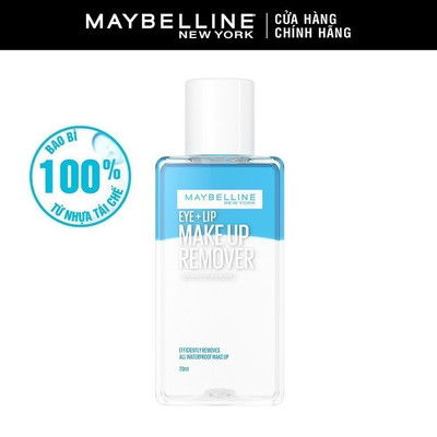 [Quà tặng không bán] Nước Tẩy Trang Mắt và Môi Chuyên Dụng 2 lớp Maybelline New York Eye & Lip Makeup Remover 70ML