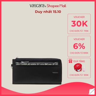 [Voucher 30K | 15.10] Vascara Ví Cầm Tay Nhấn Ngăn Phụ - WAL 0271