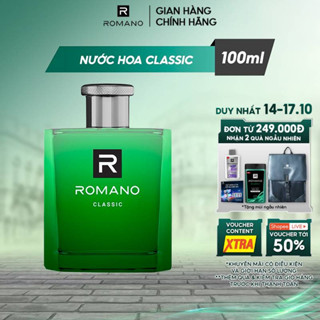 Nước hoa nam cao cấp dành cho nam Romano Classic hương thơm cổ điển mạnh mẽ 100ml/chai