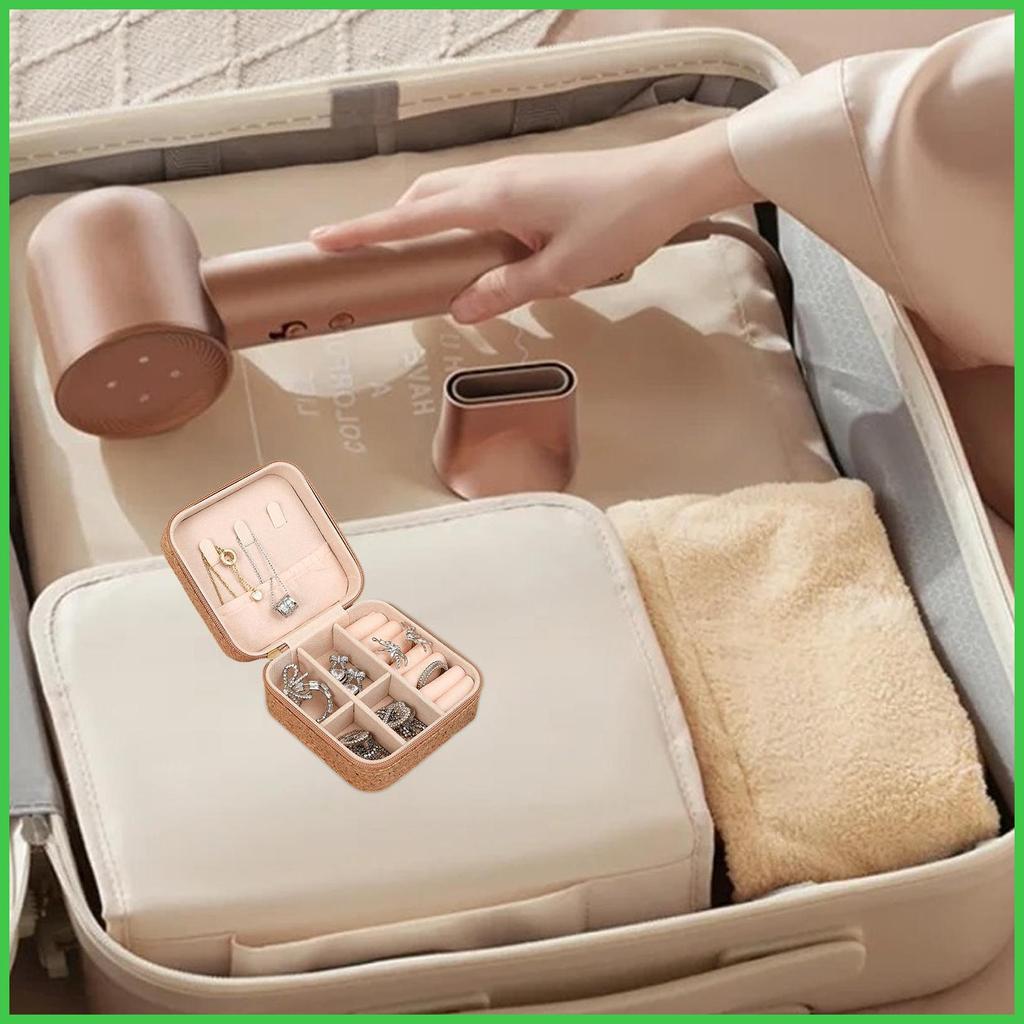 Hộp đựng đồ trang sức Hộp đựng du lịch di động Hộp đựng đồ trang sức Vải du lịch Đồ dùng trang sức n