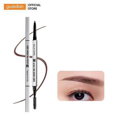 Chì Kẻ Mày Hai Đầu Silkygirl 3d Ultra Fine Brown Liner 0.1g | Guardian Việt Nam
