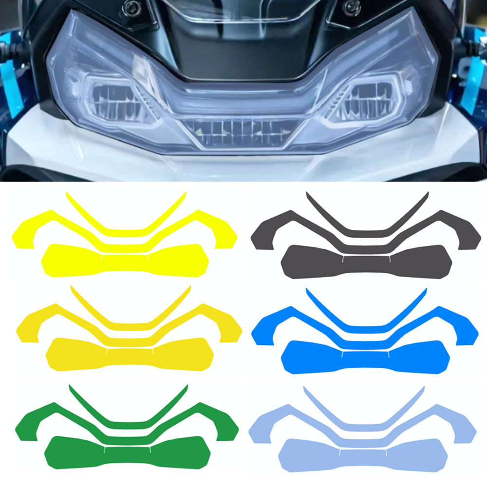 Thích hợp cho lò xo Breeze CFMOTO CF700MT 700MT Sửa Đổi Đèn Pha Miếng Dán Bảo Vệ Đèn Pha Thay Đổi Mà