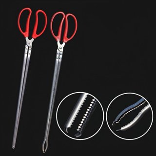 Kẹp Gắp Dài Đa Năng Hình Kéo Chuyên Dụng - Kẹp Rác, Bắt Lươn/Rắn/Hải Sản/Cua Ghẹ, Mũi Răng Cưa WILLEM