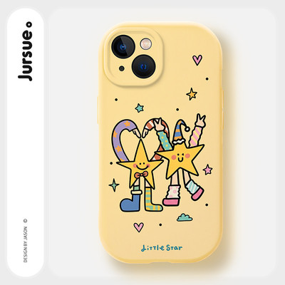 JURSUE Ốp lưng Giáng Sinh hoạt hình ngộ nghĩnh chống sốc chống bẩn mềm cho iPhone 17 Air 16 15 14 13 12 11 PRO MAX SE 2020 X XR XS ip 8 7 Plus MZ506810