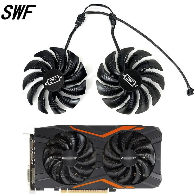 I-New 88MM PLD09210S12HH T129215Quạt Làm Mát SU 4Pin Cho Gigabyte GeForce GTX1060 1070 GTX 1050ti GT