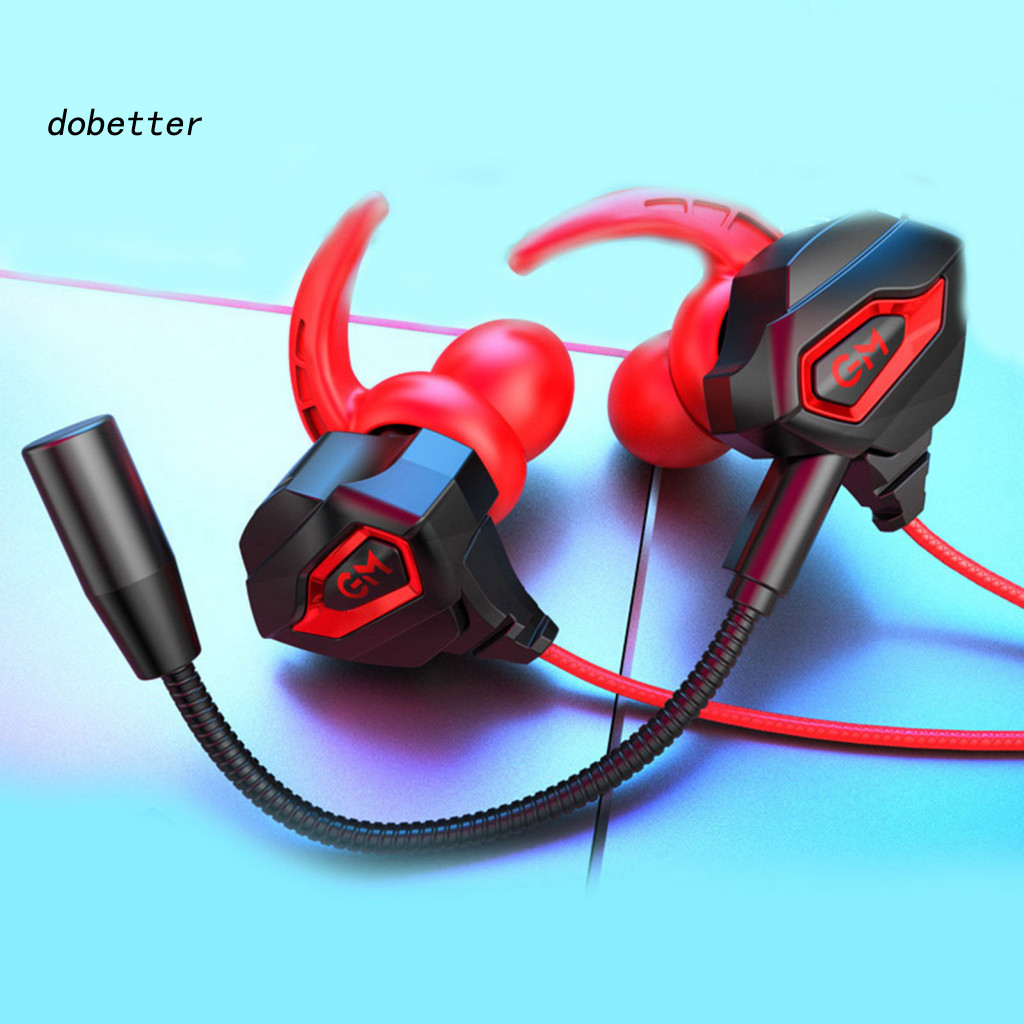 < Dobetter > Tai nghe có dây G10 Độ trung thực cao Khử tiếng ồn thông minh Tai nghe chơi game trong 