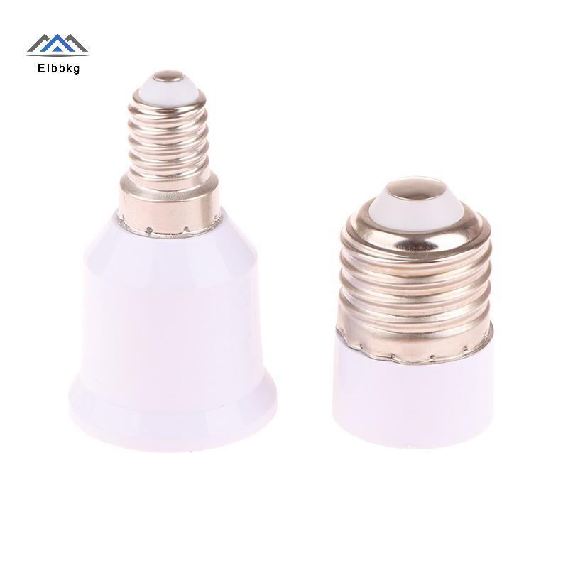 ELBBKG 1 Bộ Chuyển Đổi Bóng Đèn LED E14 Sang E27 / E27 Sang E14 Đế Bóng Đèn E14 Nữ E27 Nam Adapter C