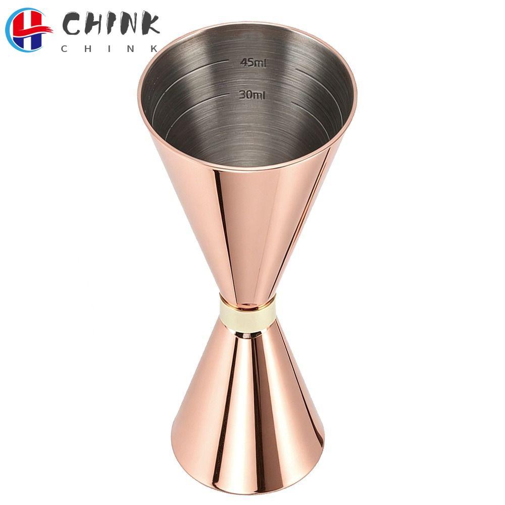 CHINK Đo Jigger, Đo lường Bên trong Thép không gỉ Đôi Cocktail Jigger, Pha chế cocktail Jigger thanh