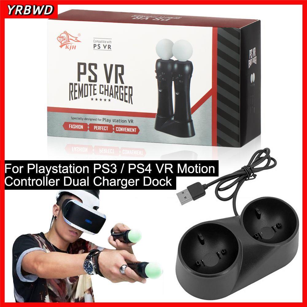YRBWD Cáp USB Dock Trò Chơi Thay Thế Phụ Kiện Tay Cầm Chơi Game Đế Sạc Cho Playstation PS3 / PS4 VR 