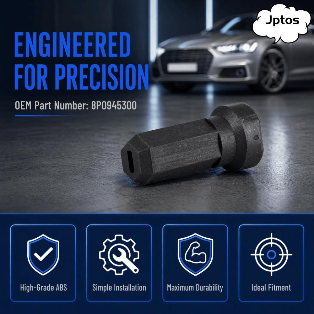 Đai ốc bảo vệ ánh sáng đuôi sau JPTOS, Bu lông gắn đèn đuôi ABS màu đen, 8P0945300 Chốt cố định đèn 