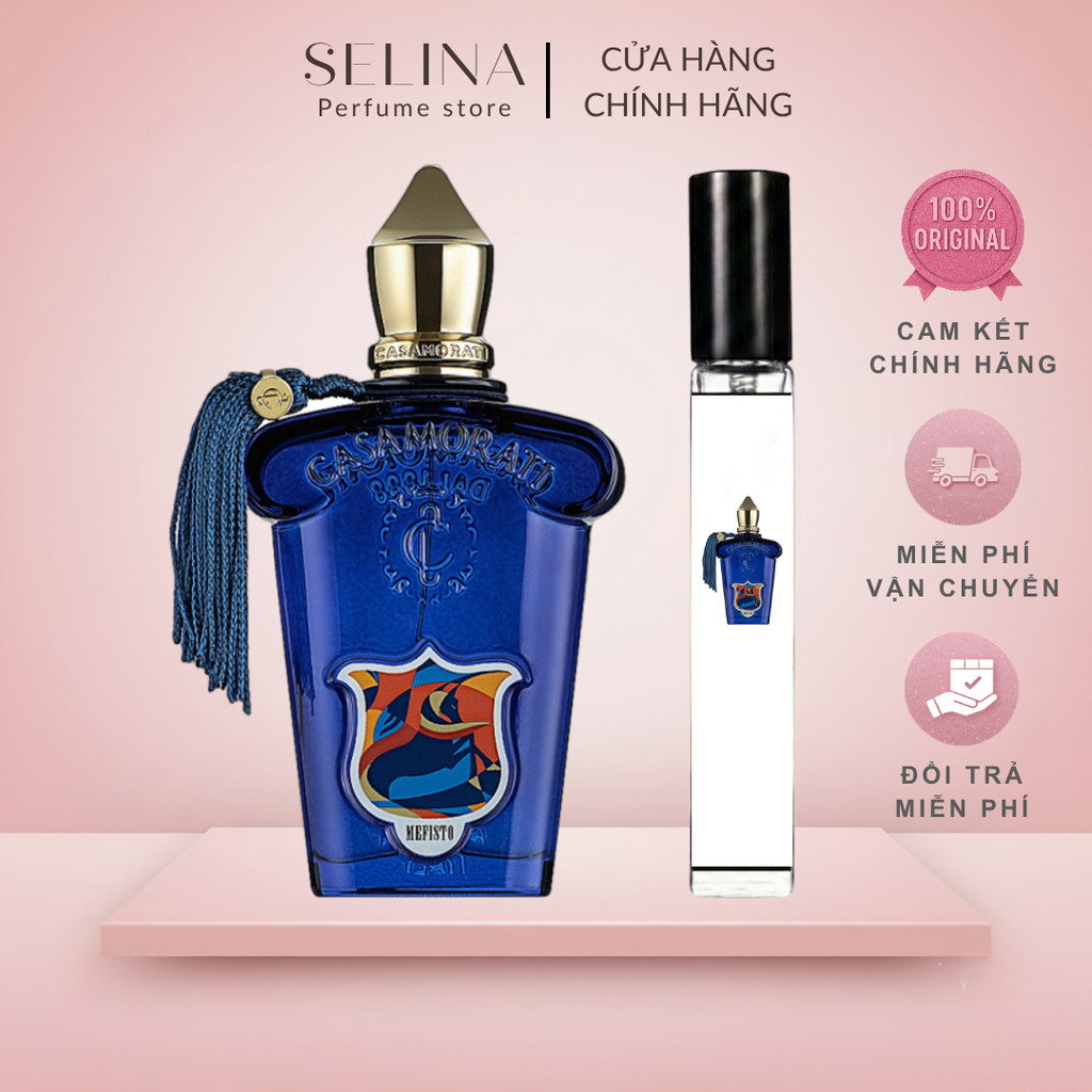 [Chính hãng] Nước hoa Unisex 10ml Xerjoff Casamorati Mefisto tươi mát, nam tính, lịch lãm
