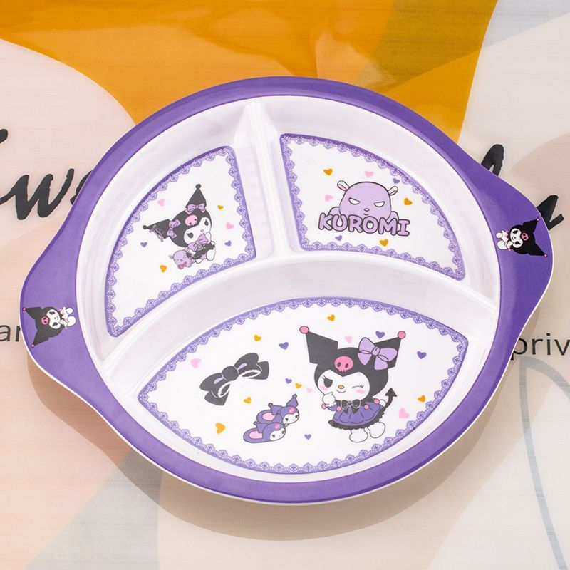 All-in-one breakfast divider plate, cute and in stock10tt Three-compartment adult dinner plate, eleg