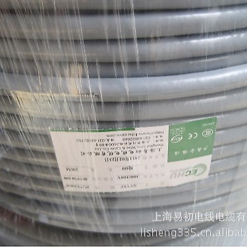 Cáp bảo vệ vỏ tiêu chuẩn CE H05VVC4V5-K 0.5 Dây nguồn vuông H05VV-F