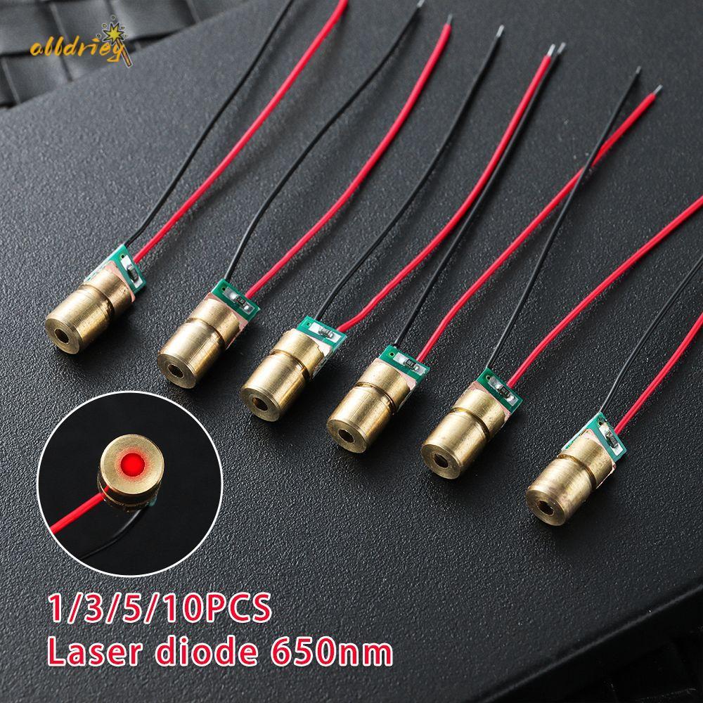 INTOONE 1 / 3 / 5 / 10pc Điốt Laser 5 triệu watt Đầu Đồng Mô-đun Diode Chấm Mini