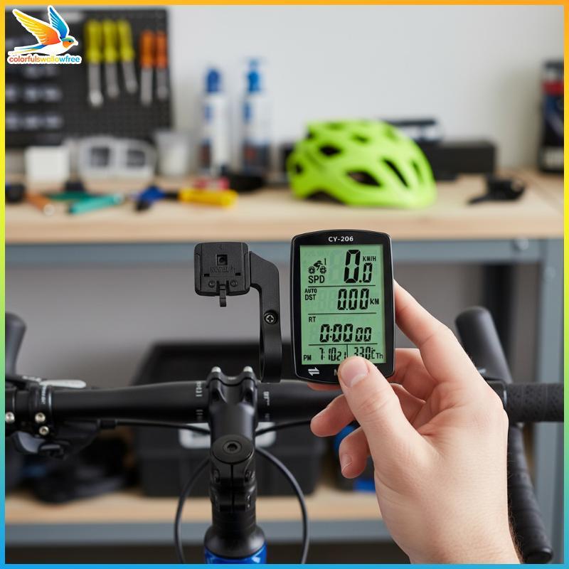 Colorfulswallowfree GPS Xe Đạp Đồng Hồ Tốc Độ Xe Đạp GPS Đồng Hồ Tốc Độ Chống Nước 2.4 Inch Xe Đạp Đ