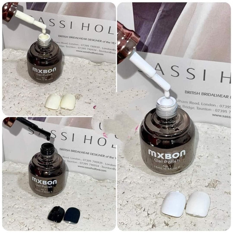Sơn Gel UV Mxbon Đen, Trắng, Trắng Sữa, Đỏ Chính Hãng - Sơn Mxbon Đỏ Cao Cấp