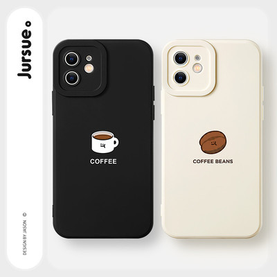 JURSUE Ốp lưng nam nữ cặp đôi dễ thương đẹp độc lạ ngộ nghĩnh chống sốc chống bẩn mềm cho iPhone 17 Air 16 15 14 13 12 11 PRO MAX SE 2020 X XR XS ip 8 7 Plus kute MZ506866