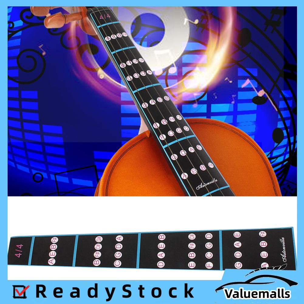Valuemalls Valuemalls Violon Ngón Tay Miếng Dán Ghi Chú Phím Đàn Phím Đàn Nhãn Biểu Đồ Có Thể Tháo R