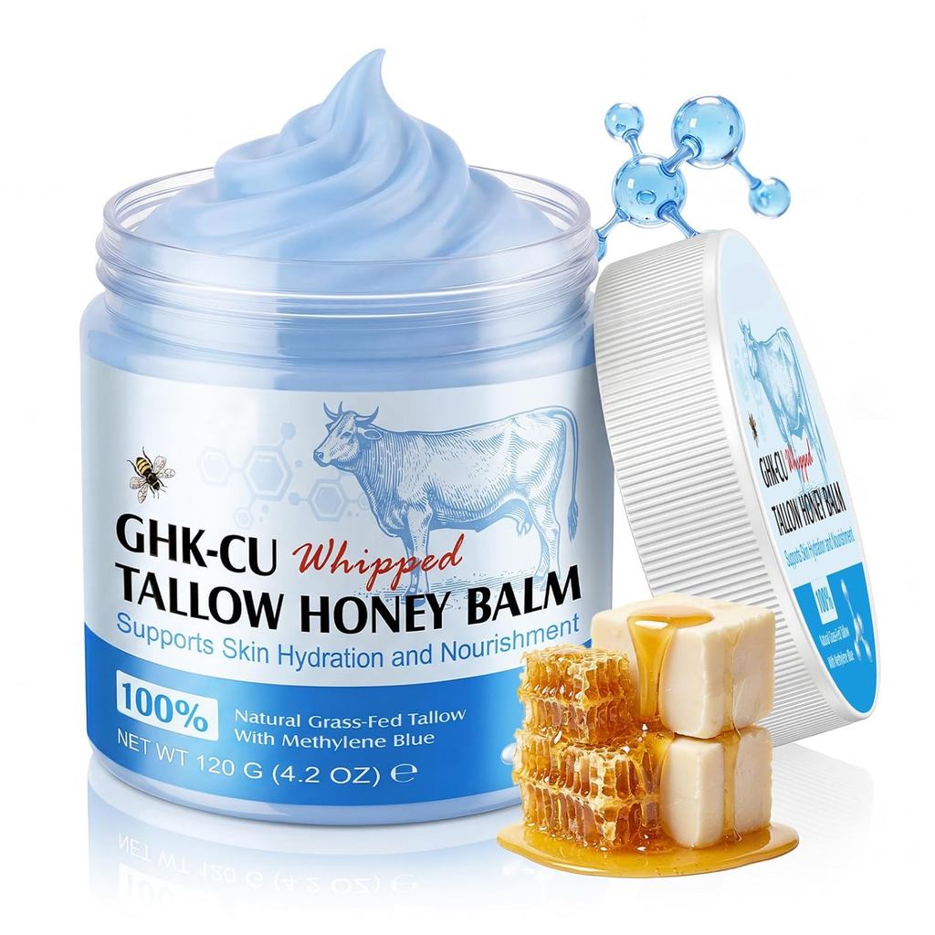 GHK-Cu Copper Peptide Bò Cho Da, Kẹo Tallow Và Mật Ong Balm | GHK-Cu Peptides Kem Dưỡng Ẩm & Chống L