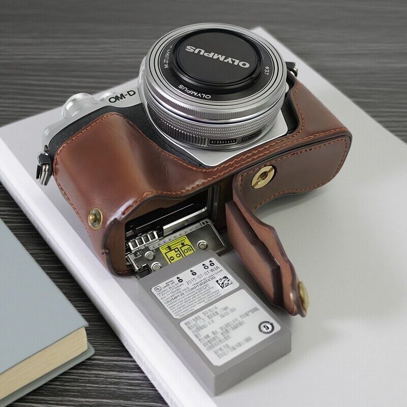 Thích hợp cho Olympus EM10-3 Vỏ bảo vệ thế hệ thứ tư em5iii Túi đựng máy ảnh ep7 Base om5 Vỏ da thế 