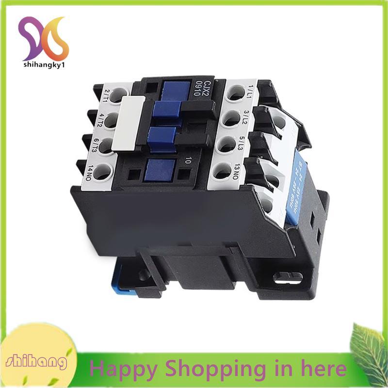 CJX2-0910 AC 3 Giai Đoạn 3 Lỗ KHÔNG Cuộn Điện Áp 220V Contacter Din Rail Gắn Bình Thường Mở 9A