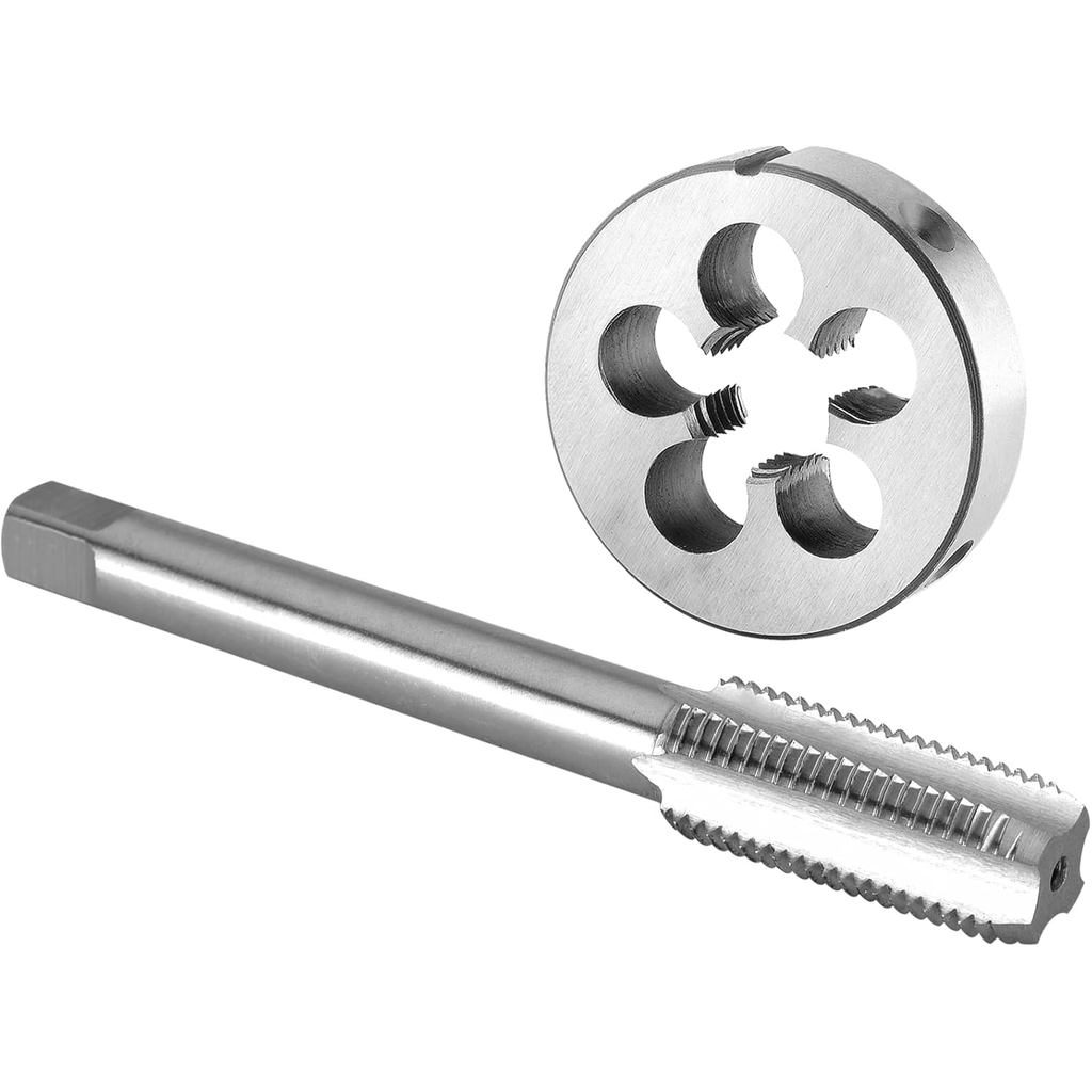 Burkit M17 X 1.5 Tap and Die Set, M17 x 1.5 Machine Thread Tap và Round Die Right Hand