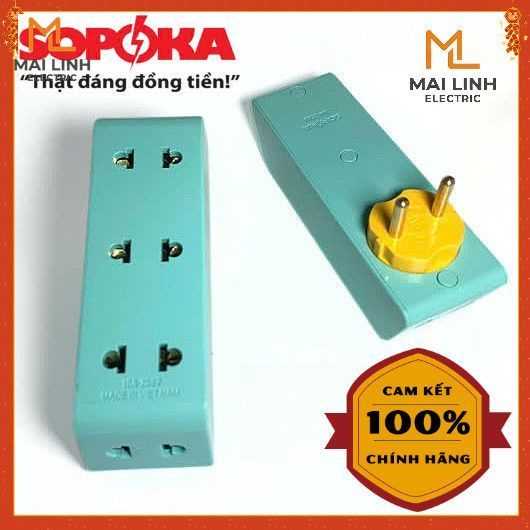 (SOPOKA Chính Hãng ) Ổ chia ra điện 1 ra 5 lỗ - Công suất 2200W - Nhựa ABS chống vỡ -Model P25