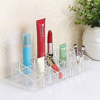 [Loại Dày] Khay Đựng Son 24 Ô Thấp Cao Cấp, Tiện Lợi