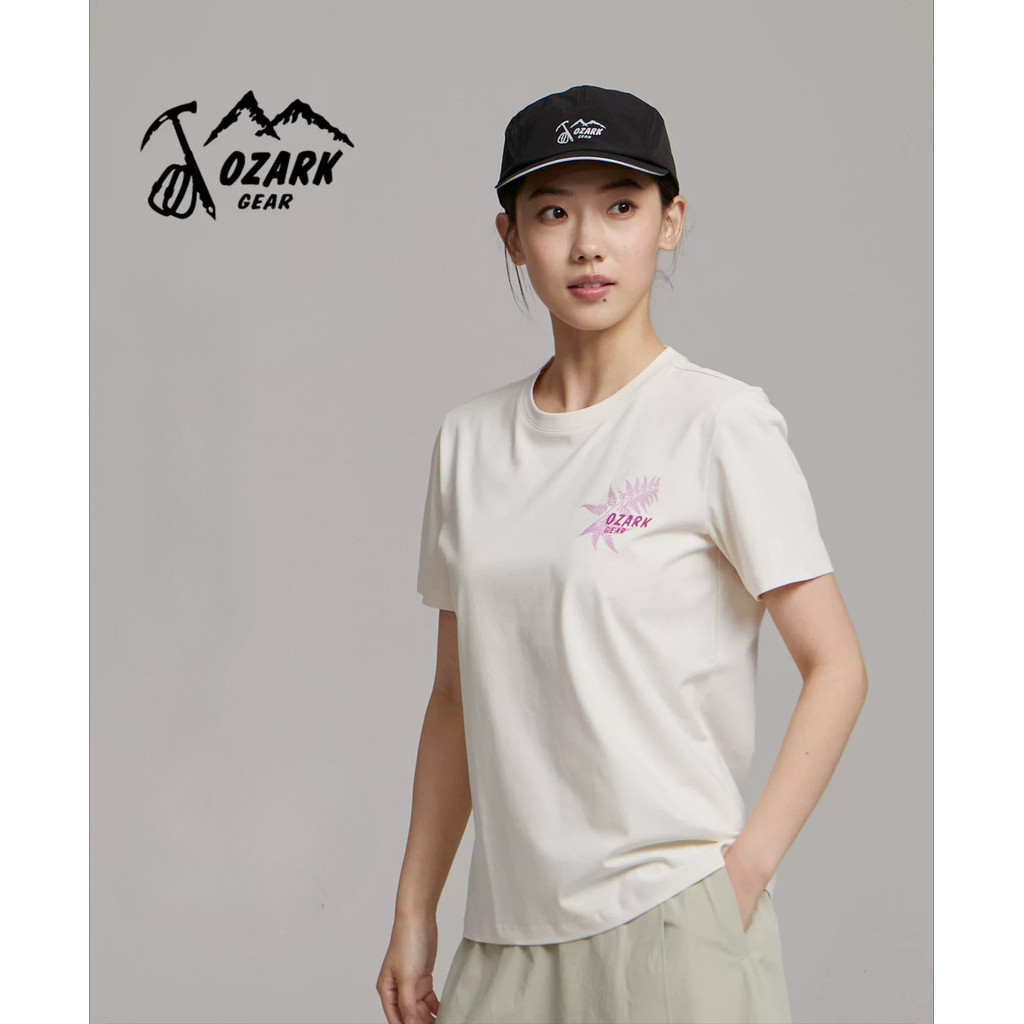 Áo thun cổ tròn unisex ngắn tay đa năng thời trang mới Ozark
