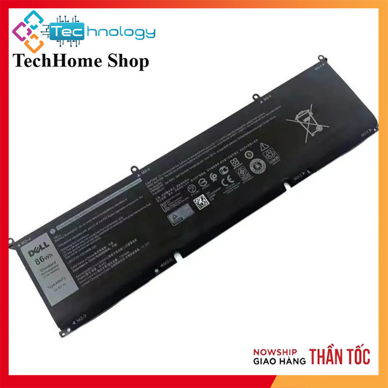 Pin Dell 69KF2 86Wh XPS 15 9500‑9530 Precision 5550‑5570 G15 M15 M17