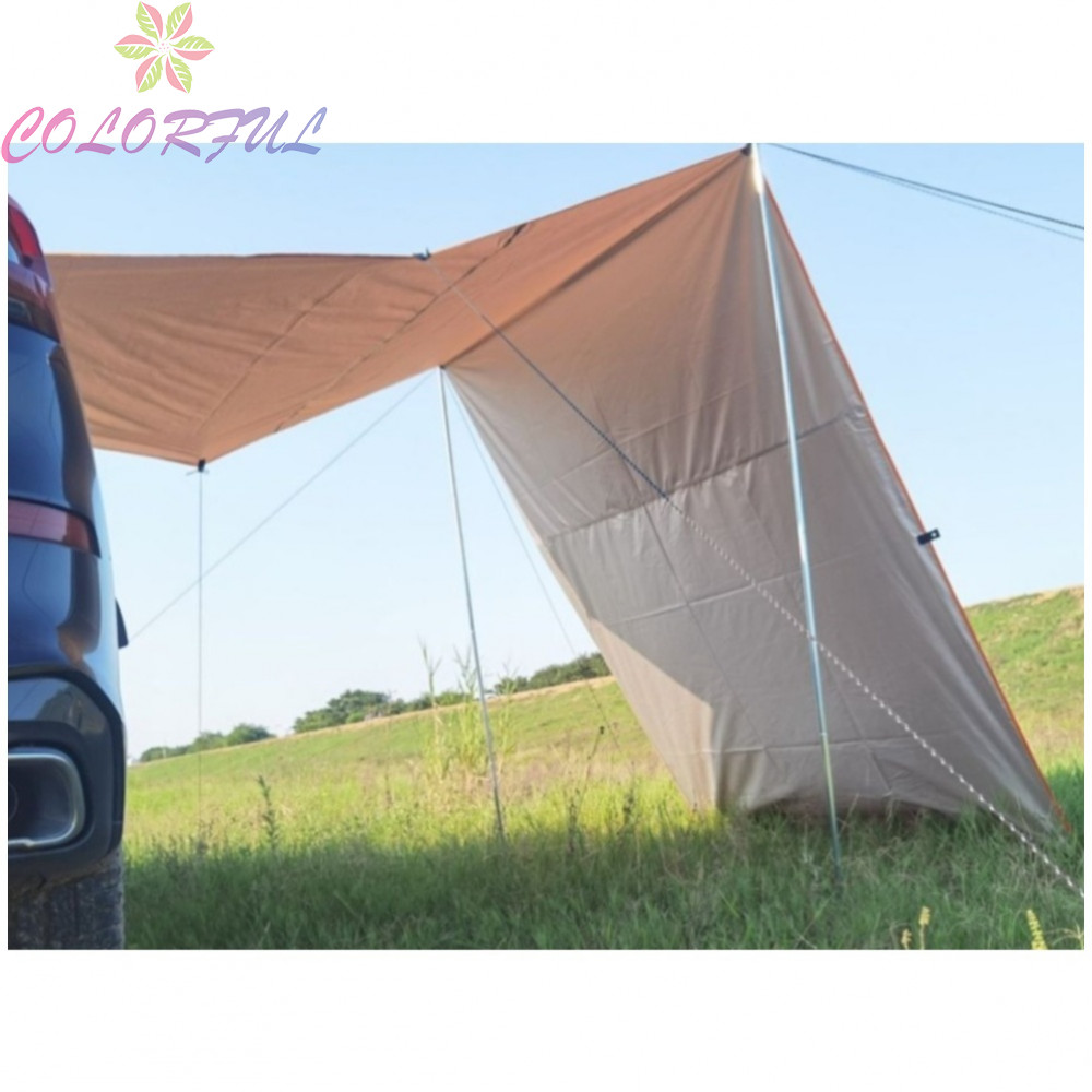 SUV Side Awning Wind Resistant Structure 210D Silver-coated Oxford Fabric