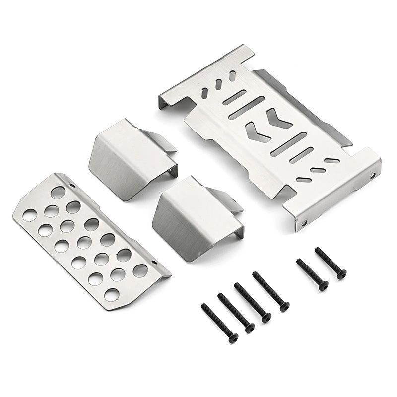 1 / 10 rc xe bánh xích radio LCG Khung khung gầm Tấm bảo vệ khung giáp kim loại Yikong YK4106SE YK41