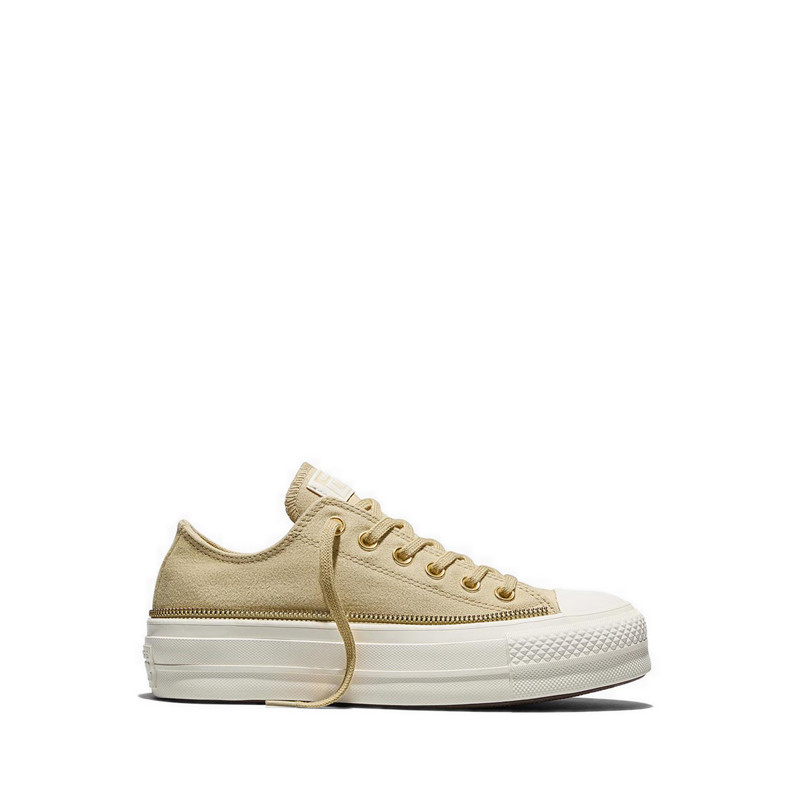 Giày Thể Thao Converse CTAS Lift Platform Zippers Women's - Blonde Espresso/Egret/Egret
