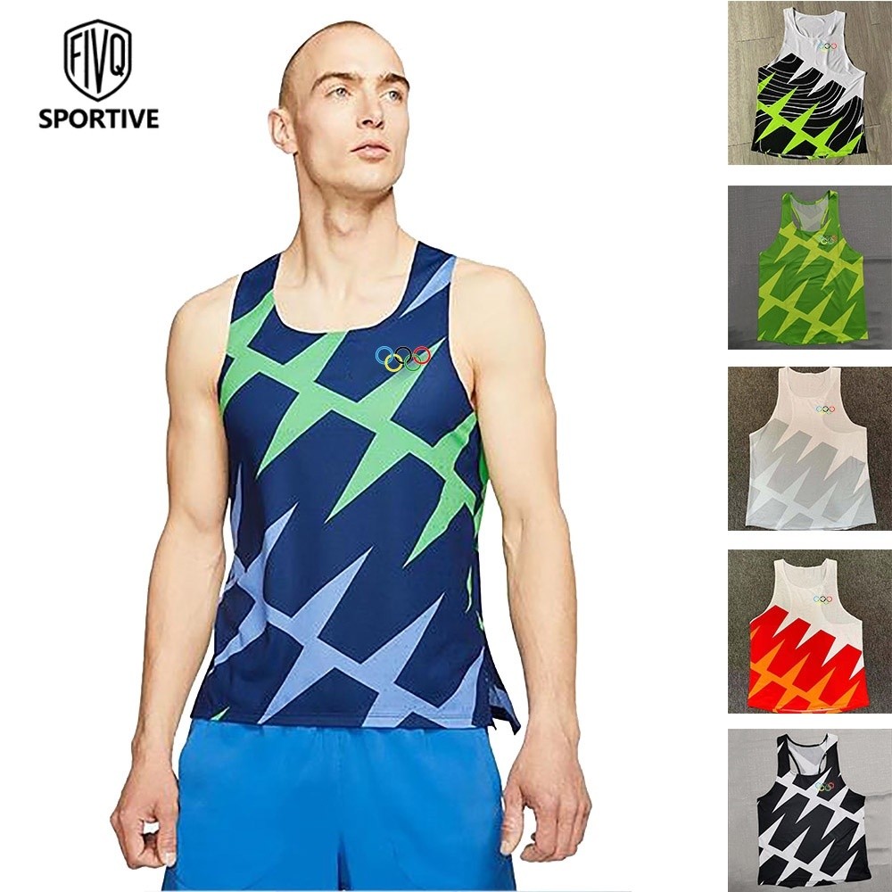 Nam Chạy Bộ Thể Thao Singlet Nhanh Khô Top Không Tay Singlet Co Giãn Thể Thao Chạy Bộ Tập Gym