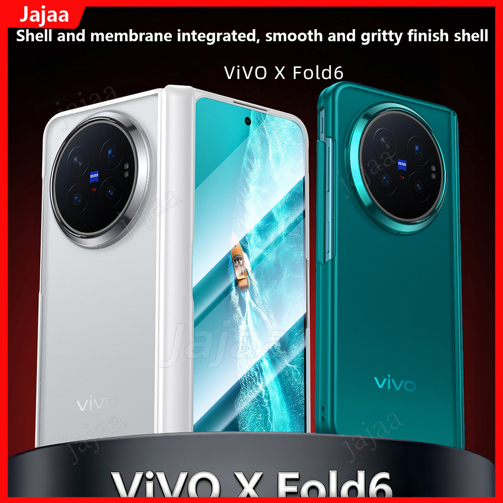Ốp Điện Thoại Chống Sốc PC Mờ Cho Vivo X Fold6 FOLD6 Fold 6 5G Có Bảo Vệ Màn Hình & Bản Lề Bảo Vệ