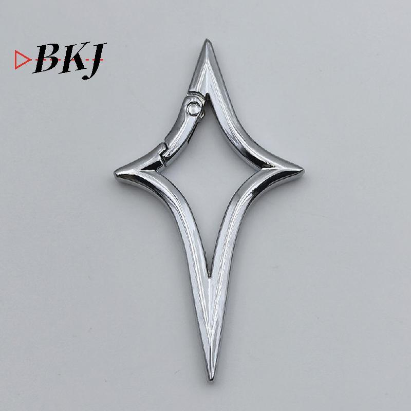 [KJ] Móc khóa Carabiner hình học ngôi sao Y2K - Gothic Bapa Decor [Mới]