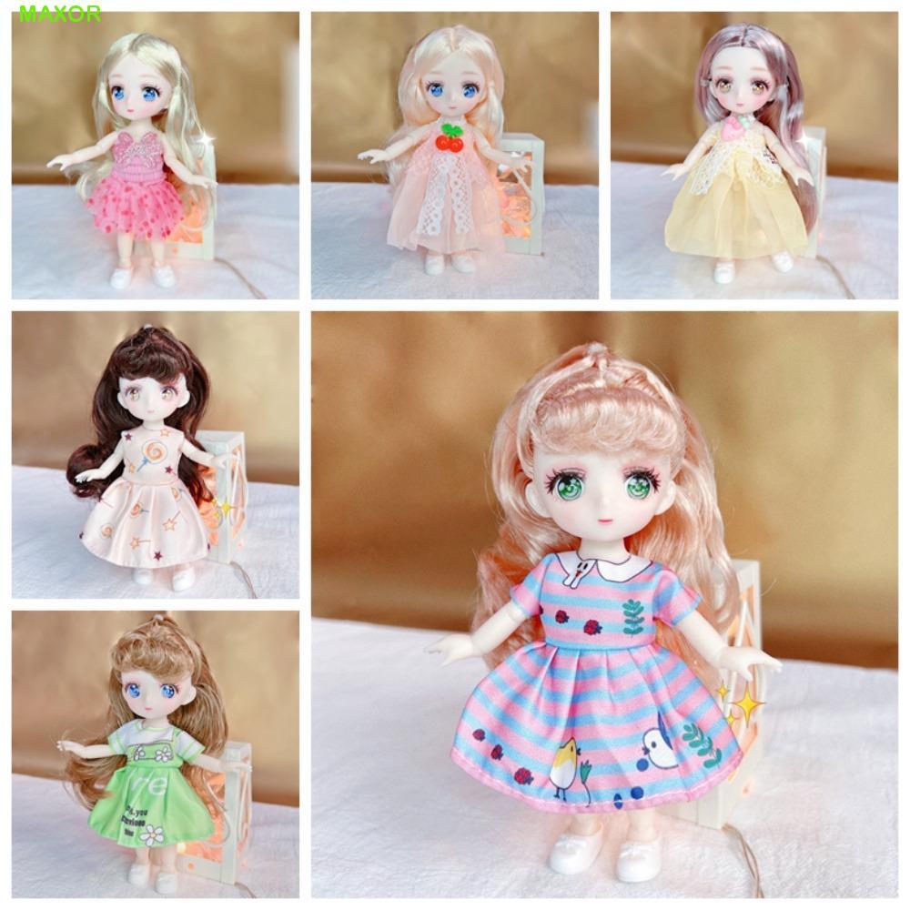 MAXOR 16cm Anime Mắt Đồ Chơi Búp Bê, Di Chuyển Được Khớp Bóng Cơ Thể Kawaii Bjd Doll, Thời Trang 1 /