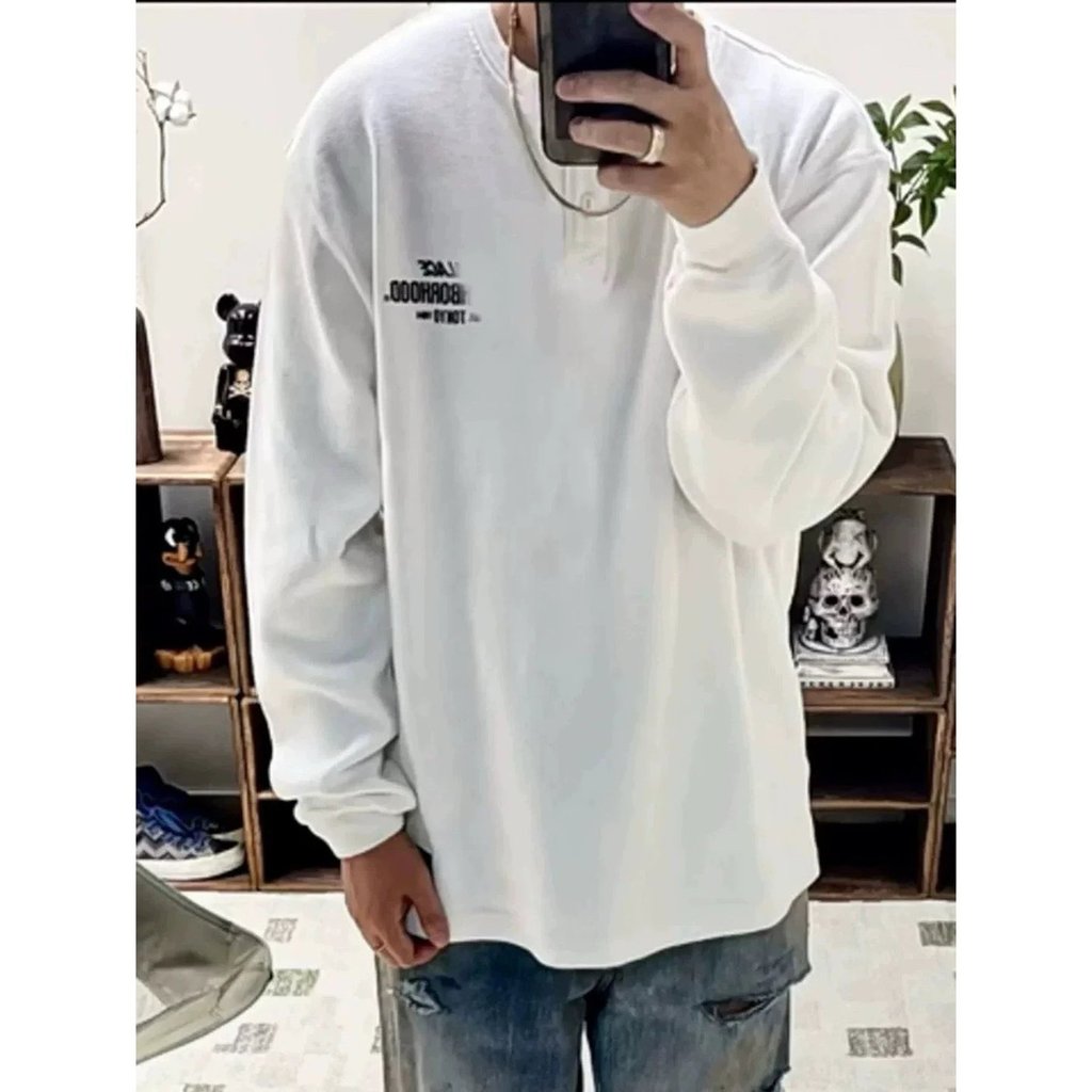 BAEP Mountain-style Japanese fashion Heavyweight waffle fabric NBHD × Pal Collaboration Henry Collar