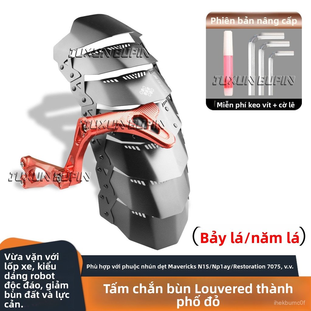 Chắn bùn sau nhôm 7075 cho xe máy điện Niu N1S Nplay thiết kế thể thao sắc nét