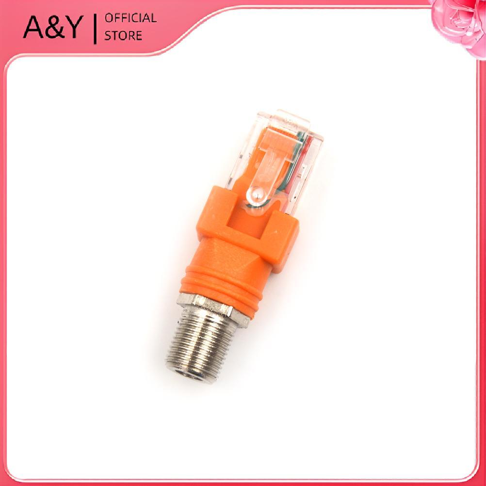 A & Y New F Female sang RJ45 Male Bộ chuyển đổi khớp nối trục đồng trục RJ45 sang RF Connector.