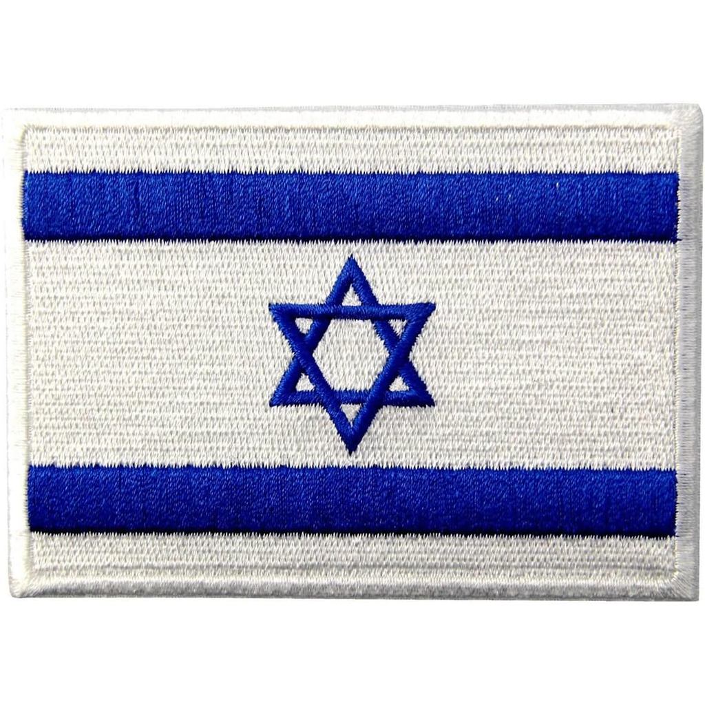 Cờ Israel Thêu Quốc Huy Israel Ngôi Sao Do Thái David Sắt Trên May Trên Miếng Dán