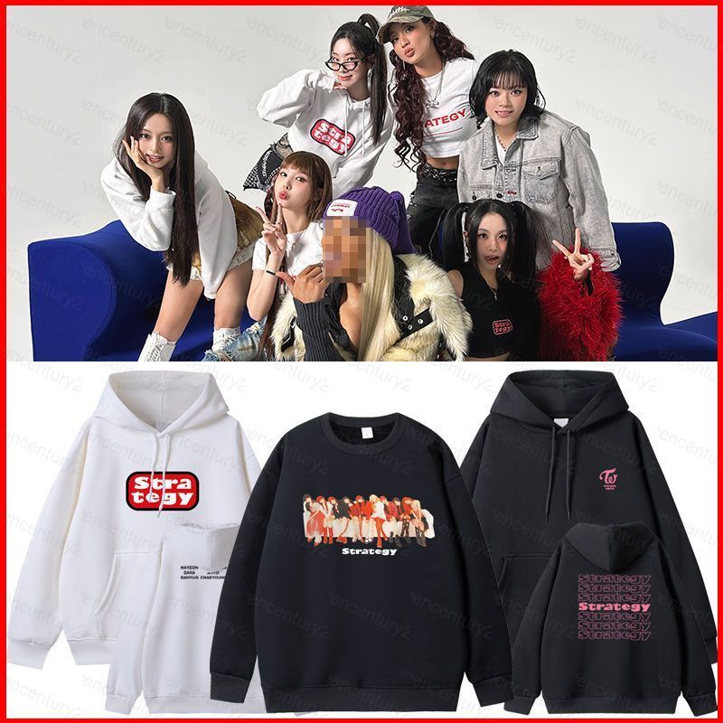 TWICE 2024 STRATEGY Áo Hoodie IM NAYEON Áo dài tay Unisex