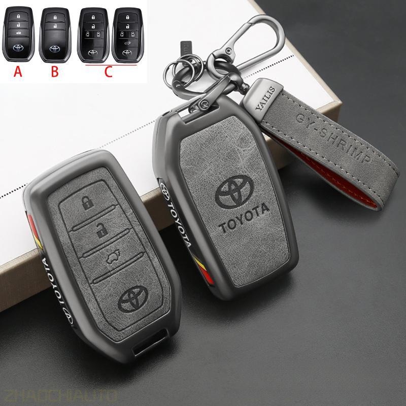 Vỏ chìa khóa ô tô hợp kim kẽm cho toyota Alphard Avanza bZ4X C-HR Camry Corolla Corolla Cross Fortun