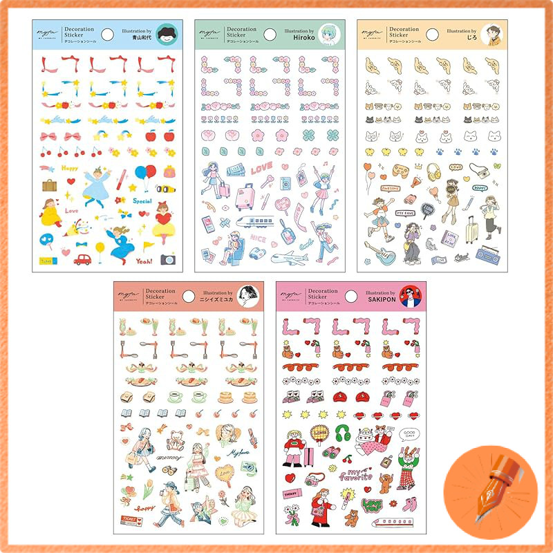Lihit Lab myfa Oshi-Katsu Decorative Stationery Set