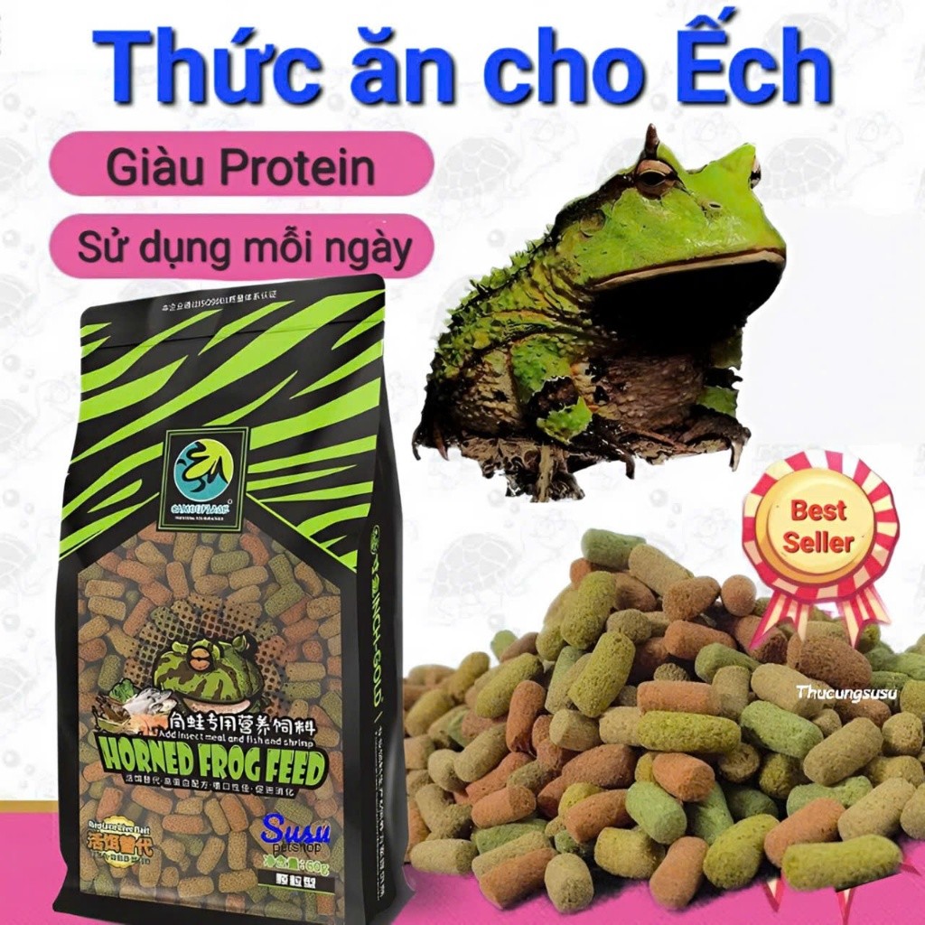Thức ăn cho Ếch Pacman frogs bổ sung dinh dưỡng toàn diện