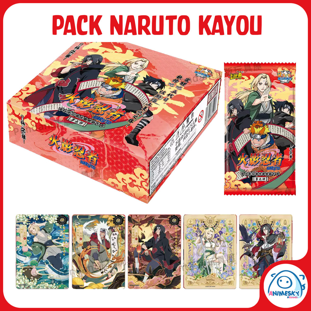 [Có sẵn] Pack 4 thẻ nhân phẩm Anime Naruto Kayou Chính hãng - Naruto KAYOU Card