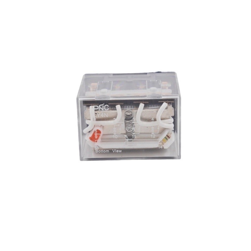 Mạnh mẽ Rơle LY4N-12VDC 24VDC 220VAC PNC có đèn LED 220VAC 10A