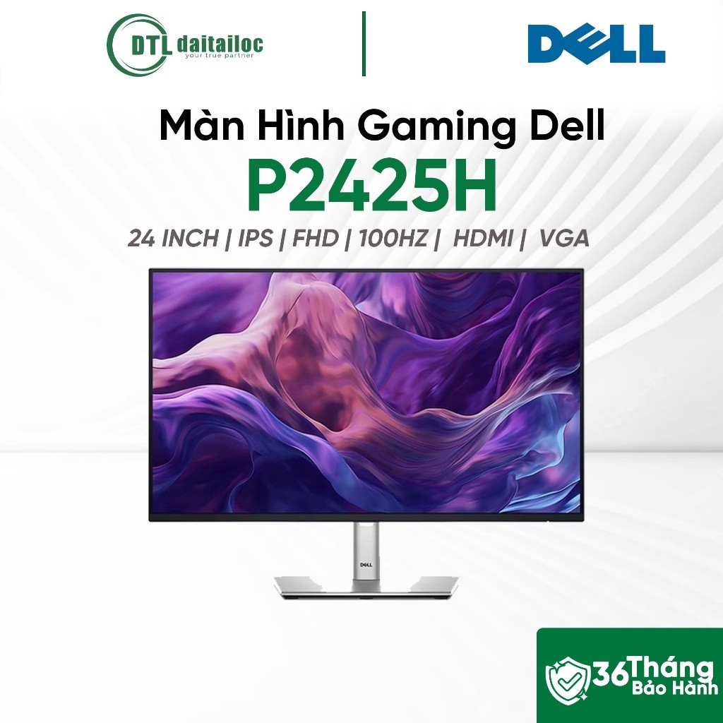MÀN HÌNH DELL P2425H | 24 INCH | IPS | 100HZ | HDMI | VGA | Chính Hãng | Bảo Hành 36 Tháng