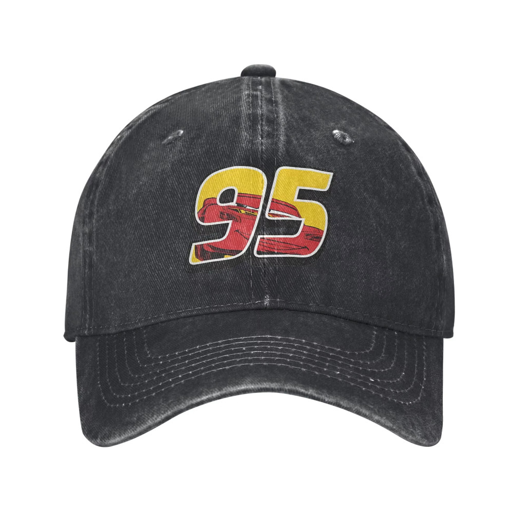 Mũ bóng chày ô tô Lightning McQueen 95 dành cho nam và nữ, cotton mặc